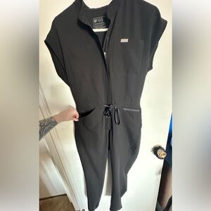 FIGS black scrub jumpsuit